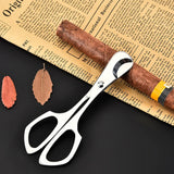 420 SS Cortador de puros de doble hoja de acero inoxidable, gadget de bolsillo, cortador de cigarros, cuchillo, tijeras para puros cubanos, guillotina