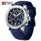OFNS 8019 Men's Quartz Watch Multi functional Three eye Six pin Waterproof Luminous Calendar Fashion Men's Quartz Watch