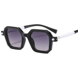 Polygon Punk Sunglasses Outdoors Gradient Sunscreen UV Protection Retro Suneyeglass Casual Riding Perform Gafas De Sol 300771