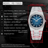PAGANI DESIGN 2025 New Men's Sport Quartz Watches Ultra-Thin 7mm Series 222 Sapphire Stainless Steel Waterproof Watches for Man