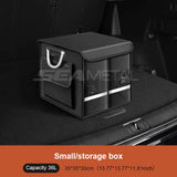 SEAMETAL Foldable Trunk Storage Box Waterproof Oxford Cloth 110L Large-Capacity Car Organizer for Camping/Fishing Easy to Carry