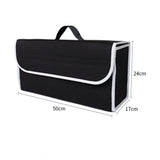 1pc Car Felt Storage Box Car Fold Storage Bag Enlarged Thickened Soft Velcro Felt Storage Box Household Cars Trunk Storage Boxes