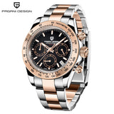 PAGANI DESIGN Men's Exclusive Quartz Watch Elite All-Match Style VK63 Luminous Waterproof Function Small Three-Pin Chronograph