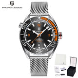 PAGANI DESIGN Classic Luxury Men Automatic Watch Sapphire Glass Mechanical Wristwatch Stainless Steel 100M Waterproof Watches