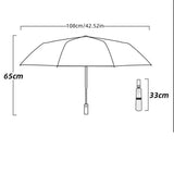 108cm/42.52in Top-quality 60-Bone Umbrella Men Rain Woman Windproof Large Sun Three floding Big Umbrella Outdoor Parapluie