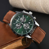 Reloj Zeppelin clásico retro de moda para hombre, esfera multifuncional, reloj de pulsera de negocios, reloj deportivo informal de cuarzo.
