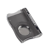 Cortador de Puros Portátil V-Cut Doble Punzonado Tijeras de Acero Inoxidable Accesorios para Fumar Regalo para Hombre