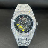 MISSFOX Automatic Mechanical Wristwatches Brand Luxury Men's Watches Transparent Luminous Silver Watch For Gift Hot Sale