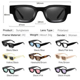 Popular Polarized Sunglasses Men Women Retro Designer Small Square Punk Sun glasses Vintage Shades Eyewear gafas de sol hombre