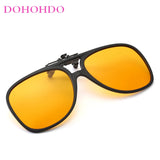 Men Polarized Flip Up Clip On Sunglasses Women Vintage Anti Glare Lens Pilot Sun Glasses Driving Night Vision Uv400 Gafas De Sol