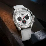 New fashion vintage men's watch Panda Three-Eye timing Wristwatch Multi-functional Business calendar luminous waterproof clock