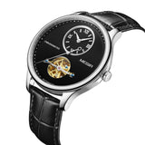 Mechanical Watches Multi-function Clock Montre Homme Leather Automatic Movement 5 ATM Waterproof Hollow Wristwatch Megir 62070