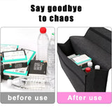 1pc Car Felt Storage Box Car Fold Storage Bag Enlarged Thickened Soft Velcro Felt Storage Box Household Cars Trunk Storage Boxes