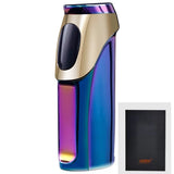 JOBON Rechargeable Gas Hybrid Lighter Personalized Dolphin Smiley Shape Three Straight Blue Flame Touch Cigar Lighter