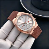 Customized Mens Automatic Mechanical Movement Watches Brand New Black Blue Rose Gold Design Soft Rubber Strap Large Luminous