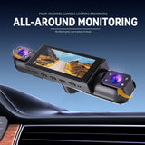 Car DVR HD 1080P 4-Lens Dash Cam 360° All Sides Car Camera Wifi Video Driving Registrator Night Vision Dash Cam Car Gift TF Card