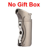 Galiner Lighters Metal Windproof Butane Gas Lighter Refillable Torch Jet Flame Cigar Lighter With Cigar Punch