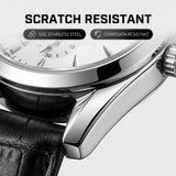 Automatic Mechanical Watch Tourbillon Series, Steel Case 40mm Diameter 15mm Thickness, Leather Strap 3ATM