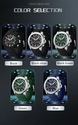 OFNS 8019 Men's Quartz Watch Multi functional Three eye Six pin Waterproof Luminous Calendar Fashion Men's Quartz Watch