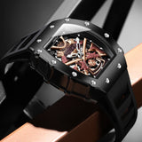 Reloj automático ONOLA para hombre, marca de lujo, moderno, luminoso, resistente al agua, mecánico, militar, deportivo, regalo