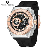 PAGANI DESIGN Luxury V2 Fashion Rubber Sports Watch Waterproof Mechanical Automatic Watch Sapphire Luminous Watches for Man