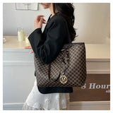 Large Capacity Commuting Tote Bags Fashionable Printed Pu Leather Handbag for Women College Students Class Handbags Shoulder Bag