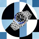 PAGANI DESIGN Premium Business Men's Mechanical Watch Luxury Formal Style Stainless Steel Sapphire Glass Calendar Luminous Clock