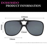 Men Polarized Flip Up Clip On Sunglasses Women Vintage Anti Glare Lens Pilot Sun Glasses Driving Night Vision Uv400 Gafas De Sol