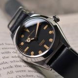 Reloj Baltany Retro Bubbleback S4029 de lujo con manecillas Benz, piel, zafiro, movimiento OVETTO NH38, esfera tropical, automático para hombre