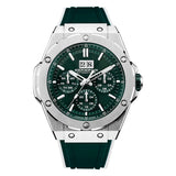 2025 Man Mechanical Watches for Men Sport Analog Automatic Wristwatches with Silicone Strap Stainless Steel Waterproof Reloj