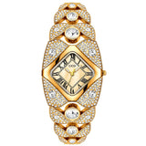 Reloj GEDI para mujer, ligero, de lujo, con incrustaciones de diamantes, de alta gama, resistente al agua, reloj de cuarzo de moda retro, reloj de mujer, regalo