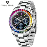 PAGANI DESIGN Men's Exclusive Quartz Watch Elite All-Match Style VK63 Luminous Waterproof Function Small Three-Pin Chronograph