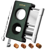 Cigar Cutter Guillotine 4 in 1 Straight Cut V Cutter with Cigar Punch Cigar Draw Enhancer, Stainless Steel Blade Cigar Clippers