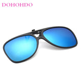Men Polarized Flip Up Clip On Sunglasses Women Vintage Anti Glare Lens Pilot Sun Glasses Driving Night Vision Uv400 Gafas De Sol