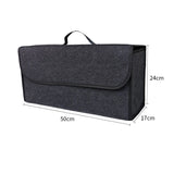 1pc Car Felt Storage Box Car Fold Storage Bag Enlarged Thickened Soft Velcro Felt Storage Box Household Cars Trunk Storage Boxes