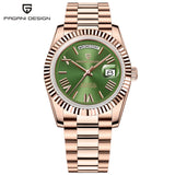 PAGANI DESIGN 2025 New DD36 V2 White Dial Luxury AR Sapphire glass Automatic Watch Men Date Week Waterproof Mechanical Watch Men