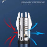 2023 High Temperature Welding Gun Lighter Windproof Red Flame Cigar Lighter Butane Inflatable Lighter Outdoor BBQ Men's Tools