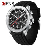OFNS 8019 Men's Quartz Watch Multi functional Three eye Six pin Waterproof Luminous Calendar Fashion Men's Quartz Watch