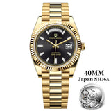 PAGANI DESIGN Men's Watches DD40 Gold White Luxury Automatic Watch Men TMI NH36A Date Week Mechanical Watches For Men 2026 New