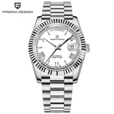 PAGANI DESIGN 2025 New DD36 V2 White Dial Luxury AR Sapphire glass Automatic Watch Men Date Week Waterproof Mechanical Watch Men