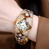 Reloj GEDI para mujer, ligero, de lujo, con incrustaciones de diamantes, de alta gama, resistente al agua, reloj de cuarzo de moda retro, reloj de mujer, regalo