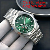 Customized Mens Automatic Mechanical Movement Watches Brand New Black Blue Rose Gold Design Soft Rubber Strap Large Luminous
