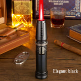 1300℃ Spray Gun Turbo Metal Red Flame Gas Lighter Kitchen Cooking Smoking Accessories Windproof BBQ Cigar Lighters