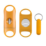 1 Set Cigar Cutter Cigar V Cut Flat Cutter Punch Sharp Cigar Scissors Guillotine Knife Cigar Cutting Tool