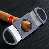 1 Set Cigar Cutter Cigar V Cut Flat Cutter Punch Sharp Cigar Scissors Guillotine Knife Cigar Cutting Tool