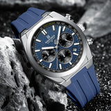 NAVIFORCE Men's Sport Watch Waterproof Silicone Strap Chronograph Watch Luxury Brand Man Waterproof Luminous Quartz Wristwatch