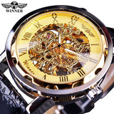 T-Winner Fashion Classic Roma Watch Men Gold Skeleton Watches Men Mechanical Hand Wind Wristwatches Cheap Price Reloj Hombre