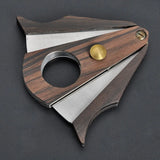 Wood Cigar Cutter Knife Scissors Sharp Blade Cigar Scissors Cutter Knife Puncher Guillotine Smoking Cigar Cutter Cutting Tool