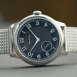 FARASUTE Retro Power Reserve 80 hours Machinery Wristwatch For Men St17 Manual Mechanical Watch Small Second Steel Bracelet