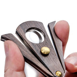 Wood Cigar Cutter Knife Scissors Sharp Blade Cigar Scissors Cutter Knife Puncher Guillotine Smoking Cigar Cutter Cutting Tool